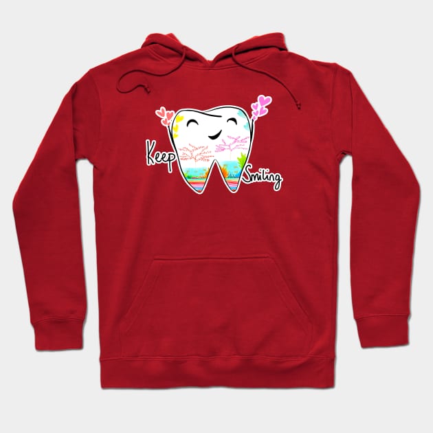 Keep smiling Hoodie by Happimola